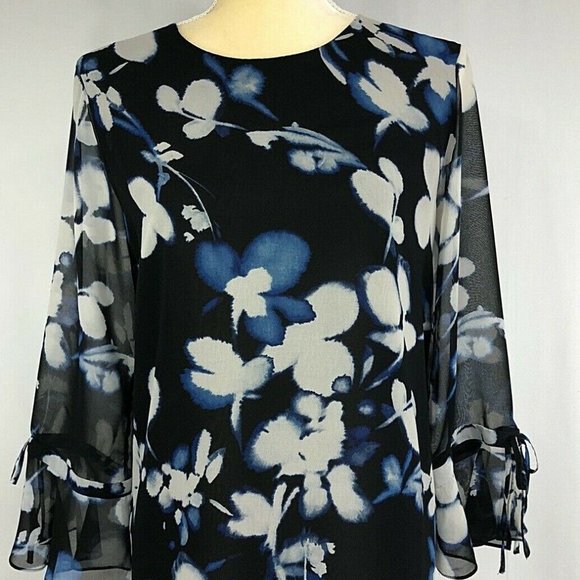 Very Beautiful Chiffon Blouse Calvin Klein - Picture 1 of 3